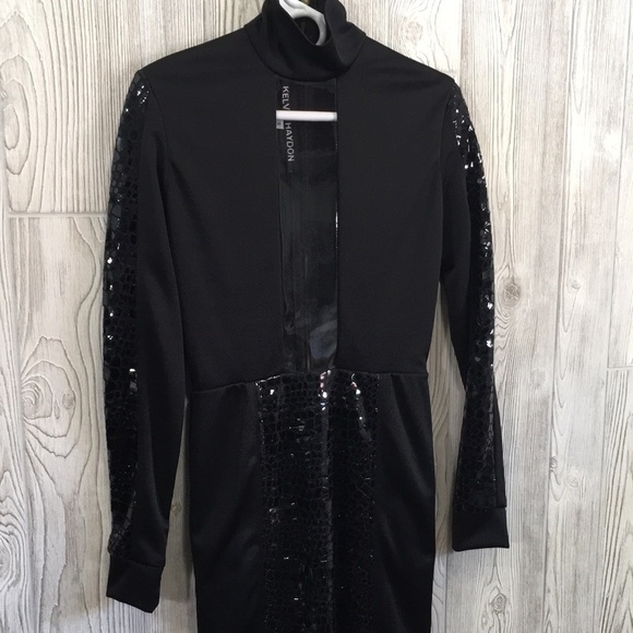 KELVIN HAYDON Designer Little Black Dress Sexy Size Small - Picture 2 of 12